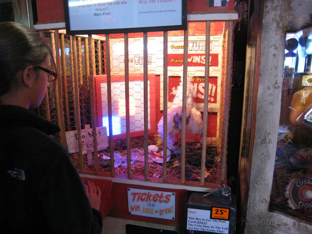 2012 Marvins Marvelous Mechanical Museum 075.JPG - The Tic-Tac-Toe playing chicken. Hard to beat, even going first! A fun visit to "Marvins Marvelous Mechanical Museum" in Farmington Hills Michigan on April 21, 2012.